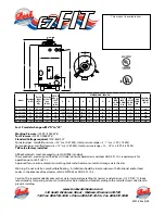 Предварительный просмотр 2 страницы Bock Water heaters EZFIT Specifications