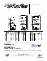 Предварительный просмотр 2 страницы Bock Water heaters PowerGas 120PG Specification Sheet