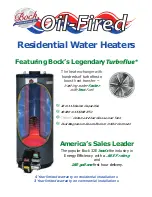 Предварительный просмотр 1 страницы Bock Water heaters Residential Oil-Fired Water Heater Specification Sheet