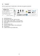 Предварительный просмотр 8 страницы BOCK floorline 9.5 80 Assembly And Operation Manual