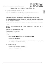 Preview for 4 page of Bodart & Gonay OPTI 780 User'S Manual, Maintenance Manual, Installation Instructions