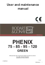 Preview for 1 page of Bodart & Gonay PHENIX 85 GREEN User And Maintenance Manual