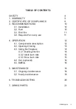 Preview for 3 page of Bodart & Gonay PHENIX 85 GREEN User And Maintenance Manual