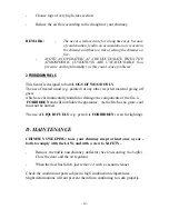 Предварительный просмотр 10 страницы Bodart&Gonay Jubilee User'S Manual & Installation Instructions