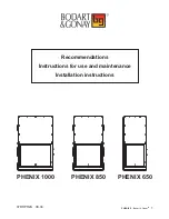 Предварительный просмотр 1 страницы Bodart&Gonay PHENIX 1000 Instructions For Use And Maintenance Manual