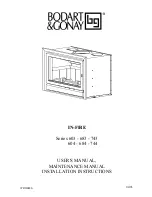 Bodart&Gonay Series 603 User Manual предпросмотр