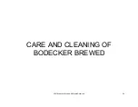 Предварительный просмотр 64 страницы BODECKER BREWED BREWER Manual