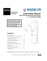 Bodelin technologies ProScope Mobile Instruction Manual preview