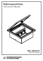 Preview for 1 page of Bodensteckdosen Systemtechnik 20 A/Q Series Instruction Manual