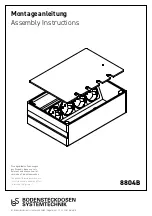 Preview for 1 page of Bodensteckdosen Systemtechnik 8804B Assembly Instructions Manual