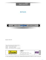 Preview for 1 page of Bodet 900 NETSILON 7 Quick Start Manual