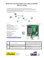 Preview for 1 page of Bodet DHF V2 927241 Start-Up Instructions