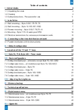 Предварительный просмотр 2 страницы Bodet Style 10 Date Installation And Operation Manual