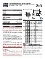 Предварительный просмотр 1 страницы Bodine 0790 Instructions For Installation And Operation