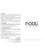 Предварительный просмотр 1 страницы Bodispa nobu Mika Instruction Manual