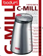 Bodum 5679 C-Mill Instructions For Use Manual preview