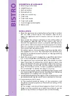 Preview for 5 page of Bodum Bistro 10957P Instructions For Use Manual