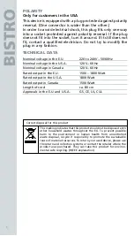 Preview for 10 page of Bodum Bistro 11133 Instructions For Use Manual