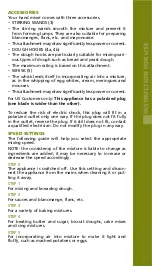 Preview for 9 page of Bodum Bistro 11520 Instructions For Use Manual