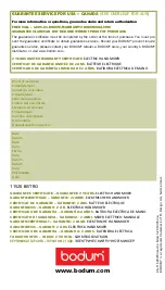 Preview for 118 page of Bodum Bistro 11520 Instructions For Use Manual