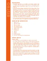 Preview for 5 page of Bodum Bistro K11179 Instructions For Use Manual