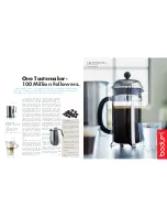 Preview for 2 page of Bodum Cofee Grinder Manual