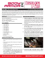 Body Armor 4x4 GM-50209 Installation Instructions preview