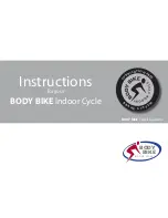 BODY BIKE Indoor Cycle Instructions For Use Manual предпросмотр