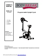 Body Break 16116699 Owner'S Manual preview