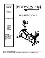 Предварительный просмотр 1 страницы Body Break 16116901 Owner'S Manual