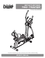 Body Champ TRIO-TRAINER BRT1875 Owner'S Manual preview