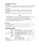 Preview for 7 page of Body Charger GB3030UBE – Type II Instruction Manual