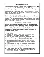 Preview for 2 page of Body Craft BCG 446-P Instruction Manual