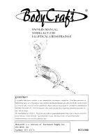 Body Craft ECT-2100 Owner'S Manual preview
