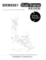 Body Flex Sports Body Power BRM8981 Owner'S Manual preview