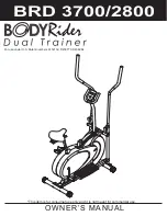 Body flex BRD 2800 Owner'S Manual preview