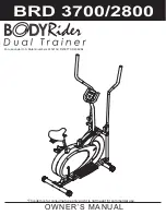 Preview for 1 page of Body flex BRD 2800 Owner'S Manual