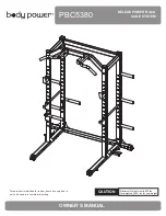 body Power PBC5380 Owner'S Manual preview