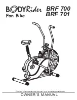 Body Rider BRF 700 Owner'S Manual preview