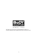 Предварительный просмотр 17 страницы Body Sculpture BSB-250 User Manual