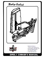 Body Solid DPRS.1 Owner'S Manual preview