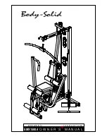 Body Solid EMX1500.4 Assembly Instructions & Owner'S Manual preview