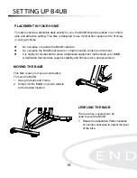 Preview for 14 page of Body Solid ENDURANCE B4UB User Manual