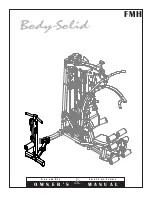 Body Solid FMH Owner'S Manual предпросмотр