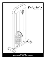 Preview for 1 page of Body Solid G-STACK Assembly Instructions Manual