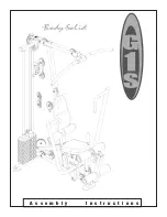 Preview for 1 page of Body Solid G1S Assembly Instructions Manual