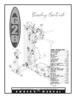 Предварительный просмотр 1 страницы Body Solid G2B Owner'S Manual