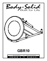 Body Solid GBR10 Owner'S Manual preview