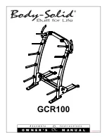 Body Solid GCR100 Owner'S Manual preview