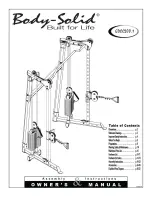 Body Solid GDCC200.1 Owner'S Manual & Assembly Instructions предпросмотр